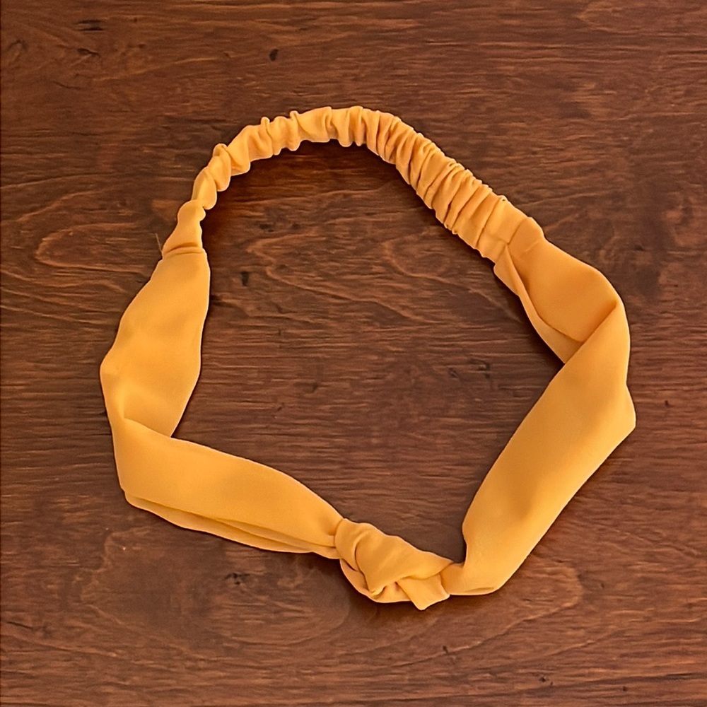 Women's Orange Tie Knot Headband OS NWOT